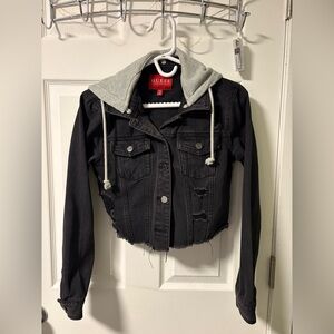Guess Black Jacket with Gray Hood